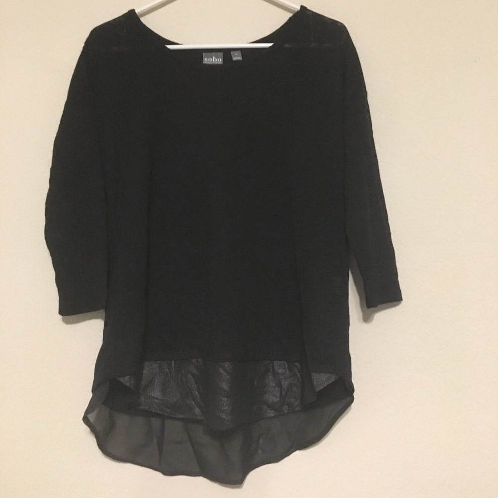 Soho by New York & Co Black Sweater XS